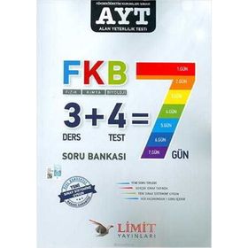 Limit Yayınları Ayt Kronometre Fizik Kimya Biyoloji Fkb Soru Bankası