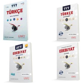 Limit Yayınları - TYT AYT Türkçe Edebiyat Seti 4 Kitap