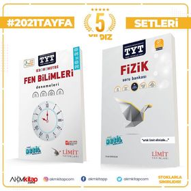 Limit Yayınları TYT Fizik Soru Bankası ve TYT Fen Bilimleri Deneme 2 Kitap Set