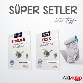 Limit Yayınları TYT Fizik ve TYT AYT Biyoloji Soru Bankası 2 Kitap Set