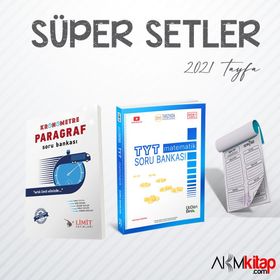 Limit Yayınları TYT Paragraf ve Üç Dört Beş Matematik Soru Bankası 2 Kitap Set