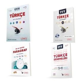Limit Yayınları - TYT Türkçe Seti Konu Soru ve Deneme Sınavı 4 Kitap