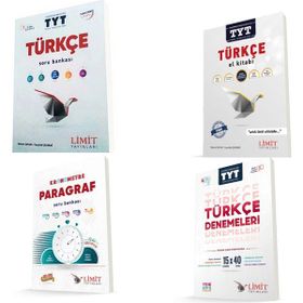 Limit Yayınları - TYT Türkçe Seti Konu Soru ve Deneme Sınavı 4 Kitap