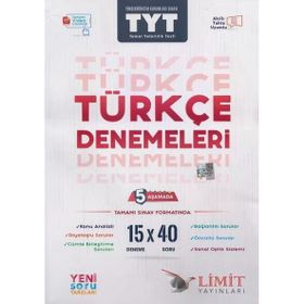 Limit Yayınları TYT Türkçe Yeni Soru Tarzları ile Denemeleri