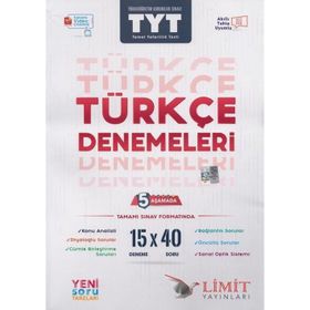 Limit Yayınları TYT Türkçe Yeni Soru Tarzları ile Denemeleri