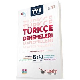 Limit Yayınları TYT Türkçe Yeni Soru Tarzları ile Denemeleri