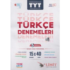 Limit Yayınları TYT Türkçe Yeni Soru Tarzları ile Denemeleri