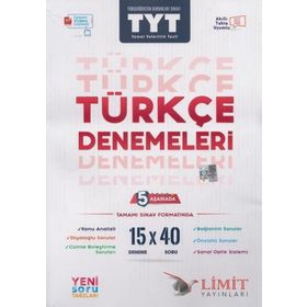 Limit Yayınları TYT Türkçe Yeni Soru Tarzları ile Denemeleri