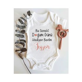 Limon Doğum Günü Hediyen Benim Annem Kısa Kol Organik Bebek Body