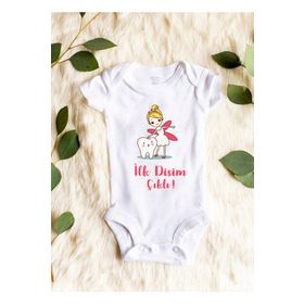 Limon İlk Dişim Çıktı Baskılı Bebek Body Zıbın
