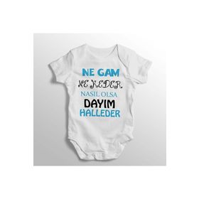 Limon Ne Gam Ne Keder Nasıl Olsa Dayım Halleder Yazılı Baskılı Erkek Bebek Zıbın