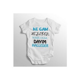 Limon Ne Gam Ne Keder Nasıl Olsa Dayım Halleder Yazılı Baskılı Erkek Bebek Zıbın