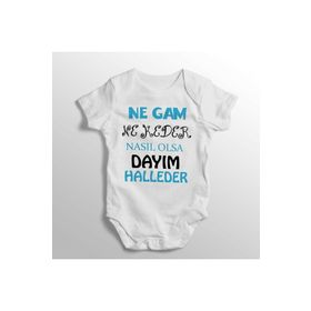 Limon Ne Gam Ne Keder Nasıl Olsa Dayım Halleder Yazılı Baskılı Erkek Bebek Zıbın