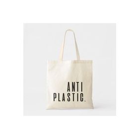 Limon Plastic Karşıtı Temalı Ham Bez Omuz Çantası