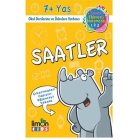 Limonkids-Çıkartmalı Saatler-İlkokul Eğlenceli Matematik
