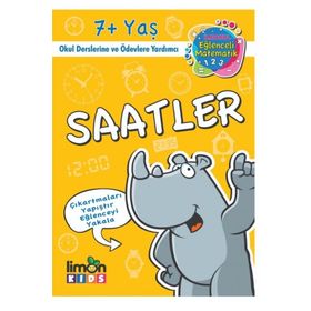 Limonkids-Çıkartmalı Saatler-İlkokul Eğlenceli Matematik