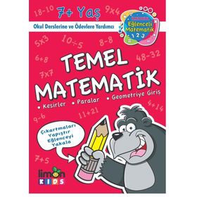 Limonkids-Çıkartmalı Temel Matematik-İlkokul Eğlenceli Matematik