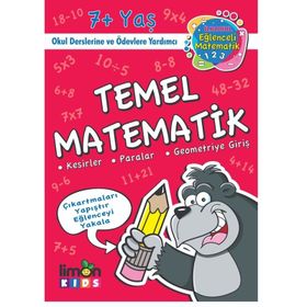 Limonkids-Çıkartmalı Temel Matematik-İlkokul Eğlenceli Matematik