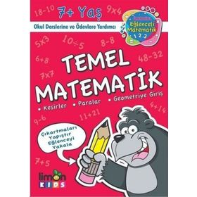 Limonkids-Çıkartmalı Temel Matematik-İlkokul Eğlenceli Matematik