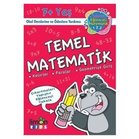 Limonkids-Çıkartmalı Temel Matematik-İlkokul Eğlenceli Matematik