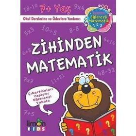Limonkids-Çıkartmalı Zihinden Matematik-İlkokul Eğlenceli Matematik