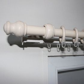 Linadora 28 mm 120 cm Beyaz Ahşap Rustik