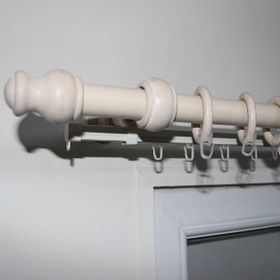 Linadora 28 mm 160 cm Beyaz Ahşap Rustik