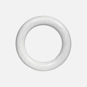 Linadora Eskitme Beyaz 28 mm Ahşap Halka