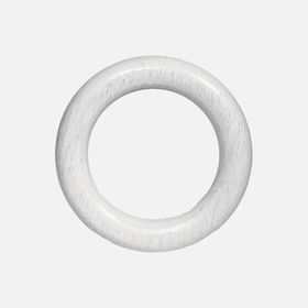 Linadora Eskitme Beyaz 28 mm Ahşap Halka