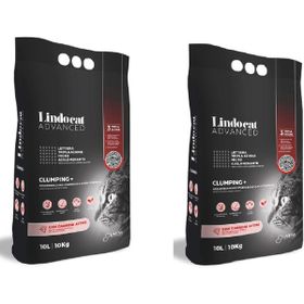 Lindo Cat 10 kg x 2 Adet Hızlı Topaklanma Aktif Karbon Doğal Sodyum Bentonit Kedi Kumu