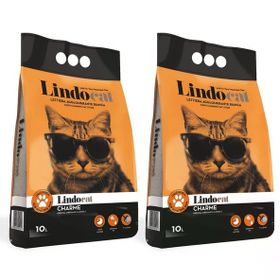 Lindo Cat 2x10 lt Charme Kadife Çiçeği ve Amber Kokulu Topaklanan Kalın Taneli Bentonit Kedi Kumu