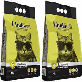 Lindo Cat 2x10 lt Kokusuz Kalın Taneli Topaklaşan Kedi Kumu