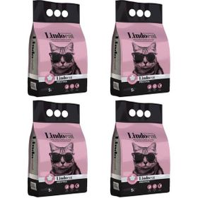 Lindo Cat 5 lt x 4'lü Baby Powder İnce Taneli Kedi Kumu