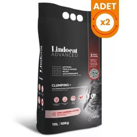 Lindo Cat Advanced Aktif Karbonlu Ekstra Güçlü Topaklanan Gri 2x10 lt Kedi Kumu