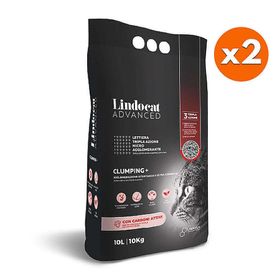 Lindo Cat Advanced Aktif Karbonlu Ekstra Güçlü Topaklanan Gri 2x10 lt Kedi Kumu