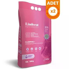 Lindo Cat Advanced Bebek Pudralı Ekstra Güçlü Topaklanan Gri 2x10 lt Kedi Kumu