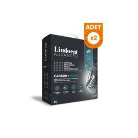 Lindo Cat Advanced Carbon Aktif Karbonlu Ekstra Topaklanan İnce Taneli 2x6 lt Kedi Kumu