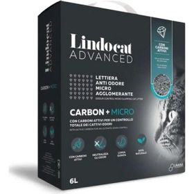 Lindo Cat Advanced Carbon Aktif Karbonlu Ekstra Topaklanan İnce Taneli 6 lt Kedi Kumu