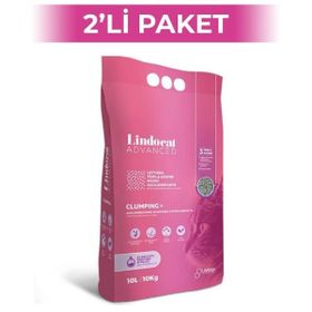 Lindo Cat Advanced Clumping Aktif Karbon Gelişmiş Topaklanma 10x2 lt Kedi Kumu