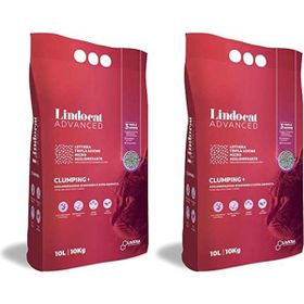 Lindo Cat Advanced Ekstra Güçlü Topaklanan Kokusuz Gri 2x10 lt Kedi Kumu