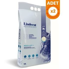 Lindo Cat Advanced Multicat Koku Önleyici Ekstra Güçlü Topaklanan 2x12 lt Kedi Kumu