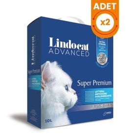 Lindo Cat Advanced Süper Premium Extra Güçlü Kokusuz Topaklanan Bentonit 2x10 lt Kedi Kumu