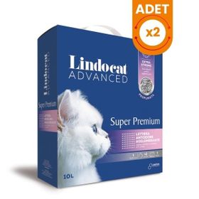 Lindo Cat Advanced Süper Premium Extra Güçlü Pudra Kokulu Topaklanan Bentonit 2x10 lt Kedi Kumu