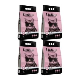 Lindo Cat Bebek Pudralı Ince Taneli Topaklaşan 4x10 lt Kedi Kumu