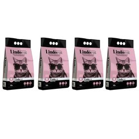 Lindo Cat Bebek Pudralı Ince Taneli Topaklaşan 4x10 lt Kedi Kumu