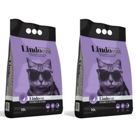 Lindo Cat Double Action 2x10 lt Lavanta ve Argan Kokulu İnce Taneli Kedi Kumu