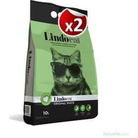 Lindo Cat Kokusuz Bentonit Topaklanan İnce Taneli 2x10 lt Kedi Kumu
