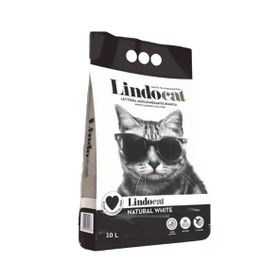 Lindo Cat Natural White Kokusuz Kalın Taneli Topaklanan 10 lt Kedi Kumu