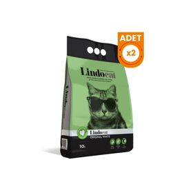 Lindo Cat Original İnce Taneli Kokusuz Topaklanan 2x10 lt Kedi Kumu