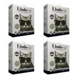 Lindo Cat Premium Aktif Plus Karbonlu Topaklaşan İnce Taneli 4x6 lt Kedi Kumu